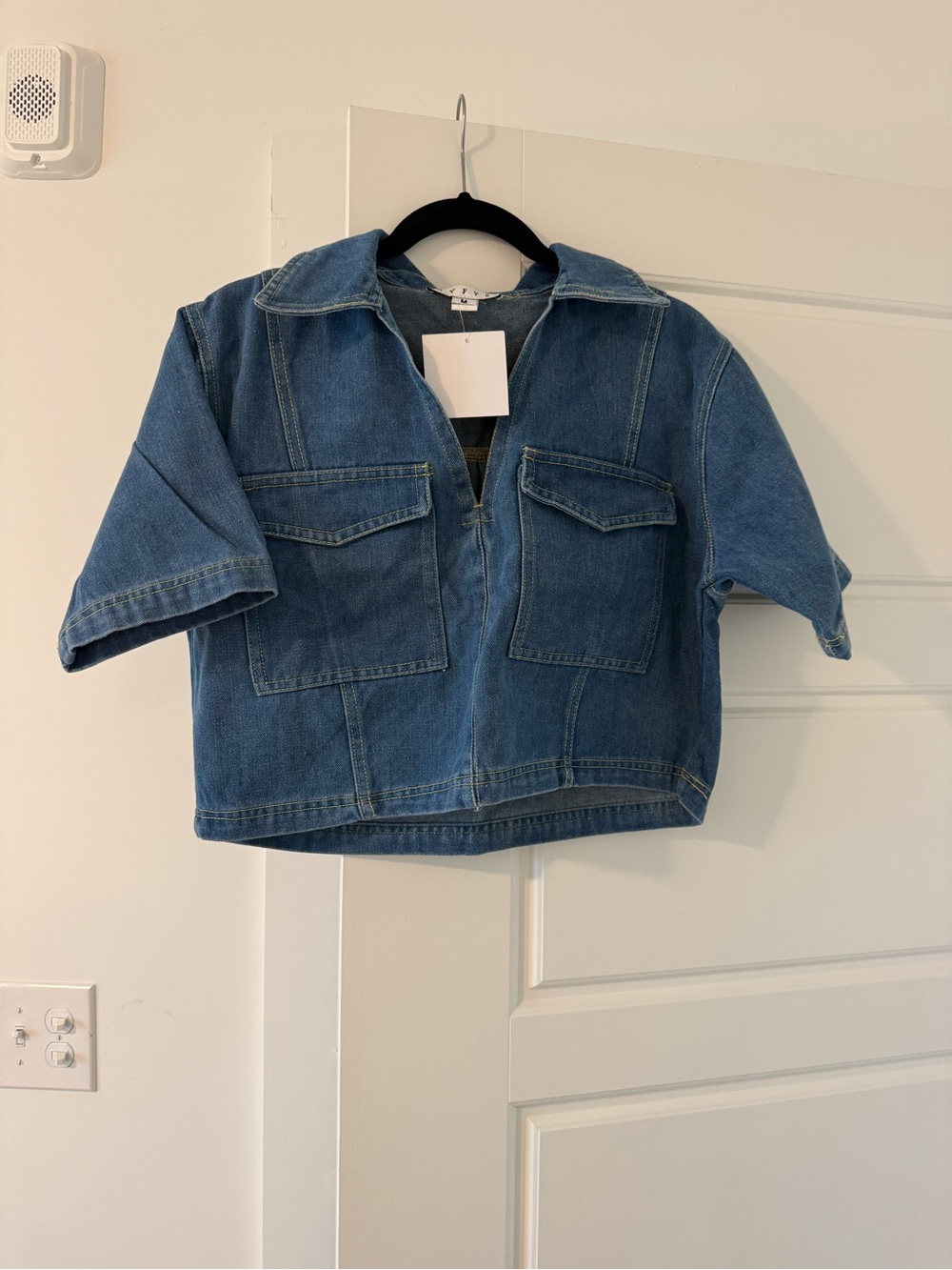 Hyfve Cropped Denim Top
